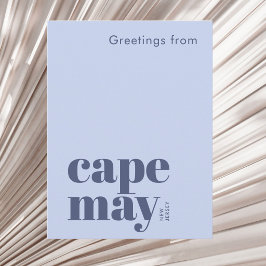 Cape May New Jersey modern semester Vykort