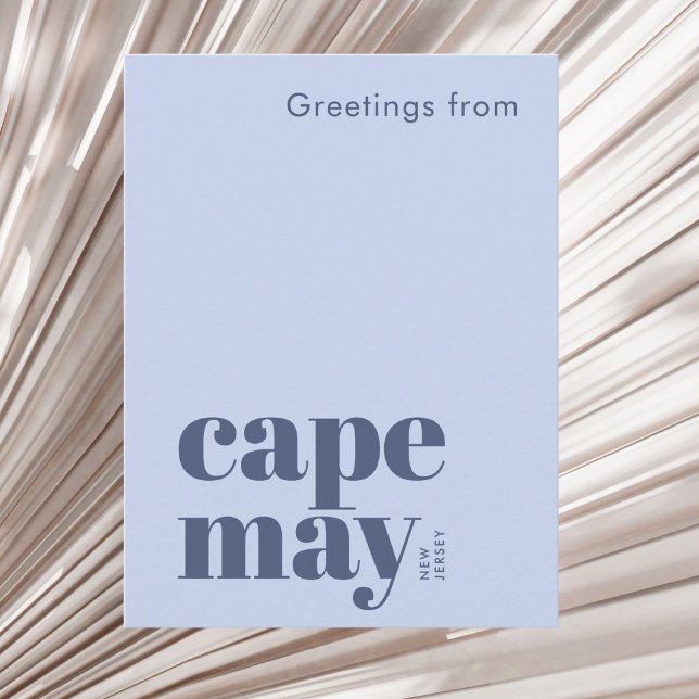 Cape May New Jersey modern semester Vykort (Skapare uppladdad)