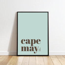 Cape May New Jersey modern stad Poster