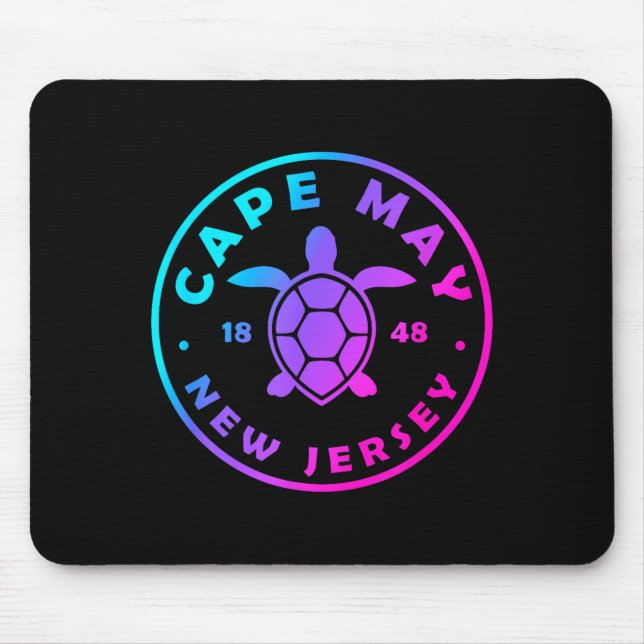 Cape May New Jersey Sea Turtle Tie Dye Vacation  Musmatta (Framsidan)