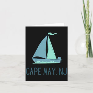 Cape May New Jersey Segling Segelbåt Strand Kort