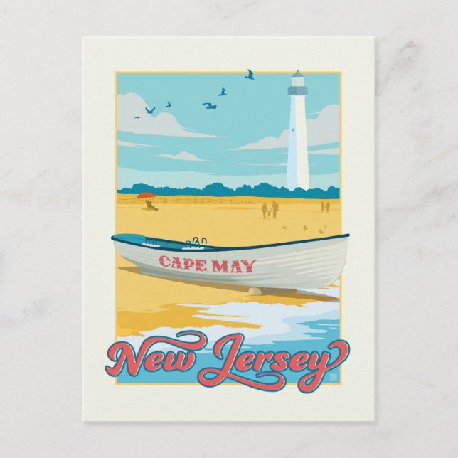 Cape May, New jersey Vykort (Framsida)