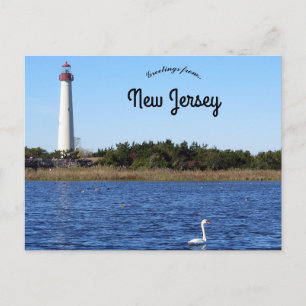 Cape May Point Lighthouse New Jersey Vykort