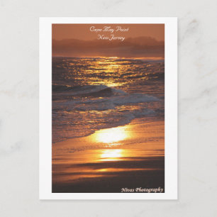 Cape May Point New jersey Sunset Vykort