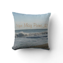 Cape May Point, NJ Ocean Vågar Sandy Beach