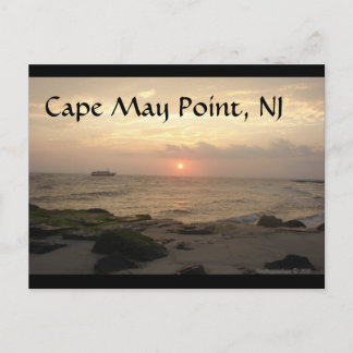 Cape May Point, NJ vid tidsbegränsat hälsningskort Vykort