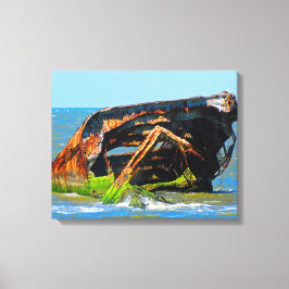 Cape May Shipwreck Canvastryck