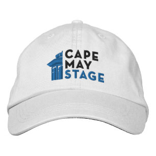 "Cape May Stage" Embroized Hat Broderad Keps