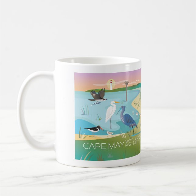 Cape May Wetlands 11oz eller 15oz Mugg (Vänster)