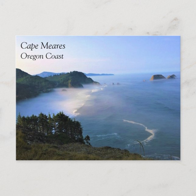 Cape Meares, Oregon Kusten Vykort (Framsida)