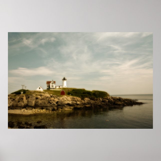 Cape Naddick Light House Poster (Framsidan)