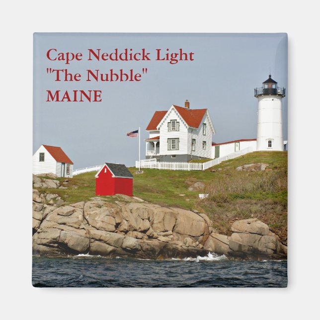 Cape Neddick Light, Maine Magnet (Framsidan)