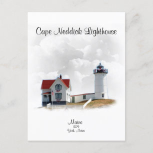 Cape Neddick Lighthouse- Maine Vykort