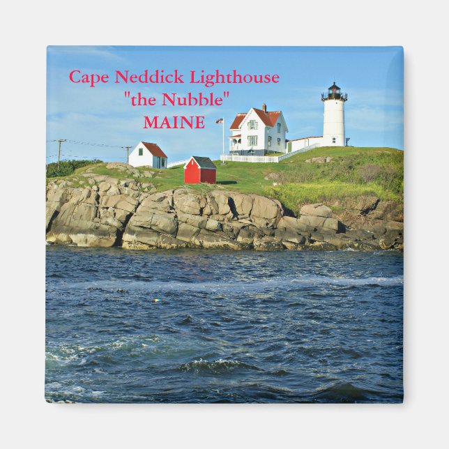 Cape Neddick Lighthouse - The Nubble, Maine Magnet (Framsidan)