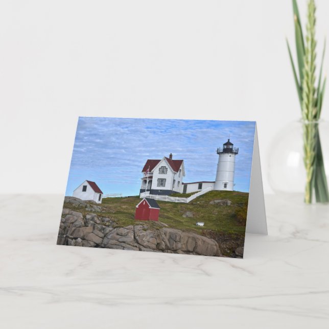 Cape Neddick Lighthouse, York, Maine Kort (Framsida)