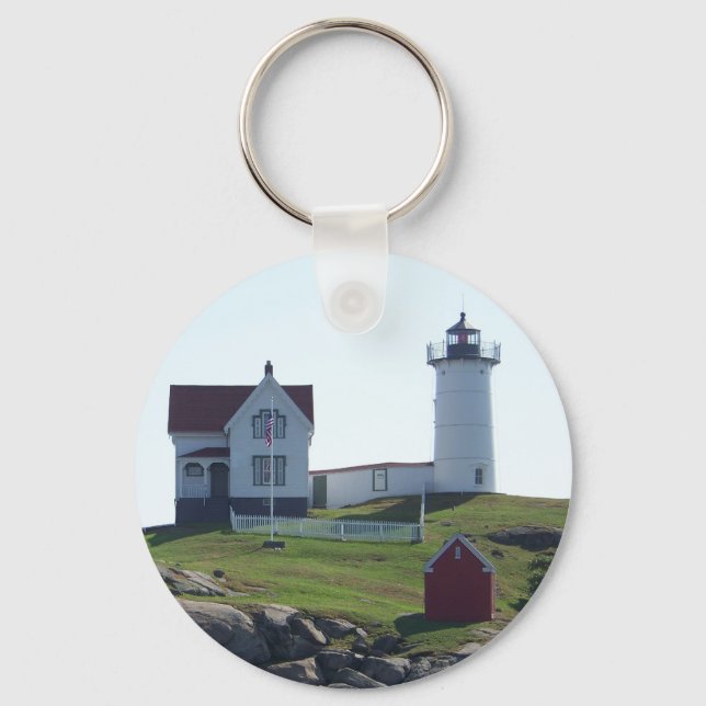 Cape Neddick Nubble Light Nyckelring (Framsida)