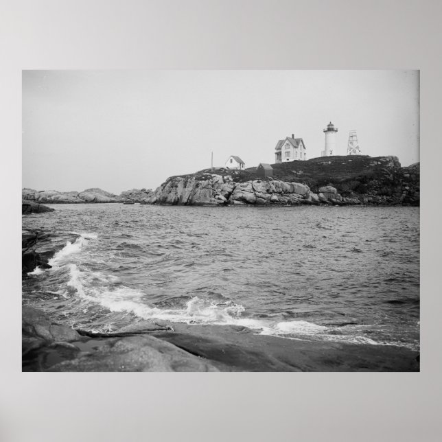 Cape Neddick "Nubble" Lighthouse Poster (Framsidan)