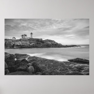 Cape Nedkuk Nubble Lighthouse, York, USA Poster