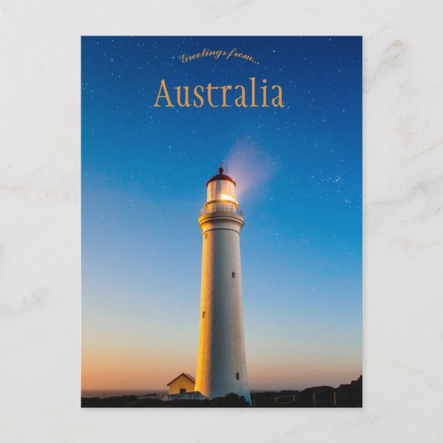 Cape Nelson Lighthouse Victoria Australien Vykort (Framsida)