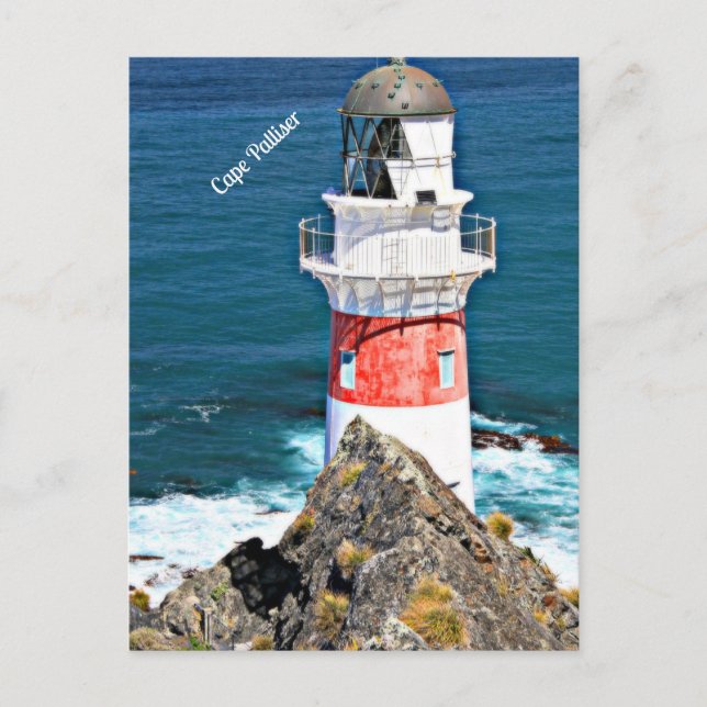 Cape Palliser Lighthouse, Nya Zeeland Vykort (Framsida)