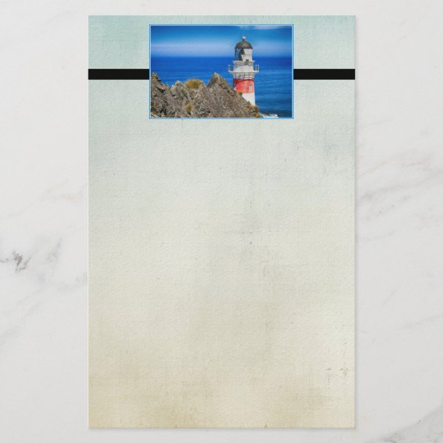 Cape Palliser New Zealand Lighthouse Brevpapper (Framsida)