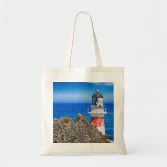 Cape Palliser New Zealand Lighthouse Tygkasse (Framsidan)