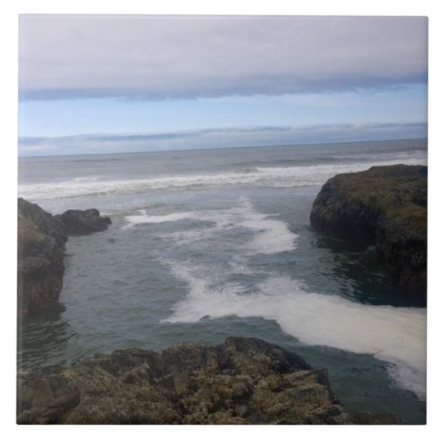 Cape Perpetua, Oregon Kusten Kakelplatta (Framsidan)