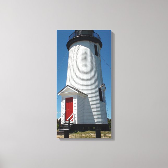 Cape Poge Light House on Martha's Vineyard Canvastryck (Framsida)