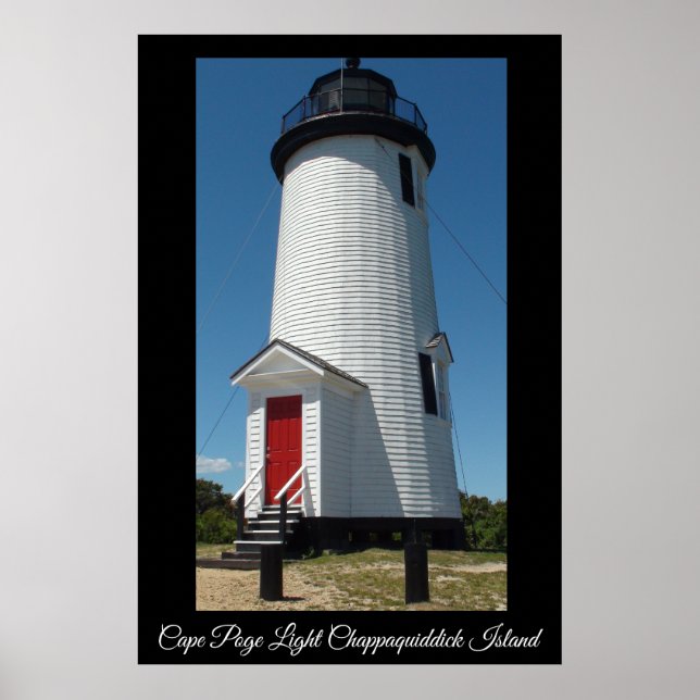 Cape Poge Light Lighthouse Chappaquiddick Island Poster (Framsidan)