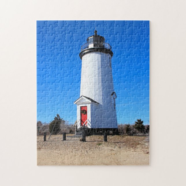 Cape Poge Lighthouse, Massachusetts Chappaquiddick Pussel (Vertikal)