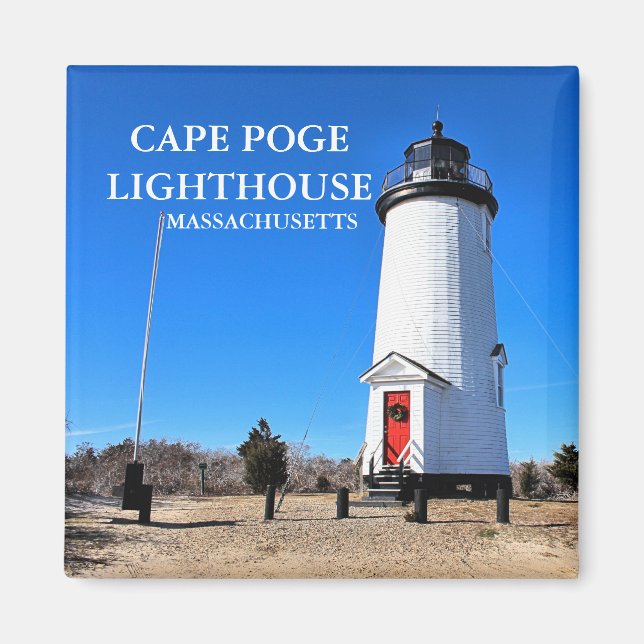 Cape Poge Lighthouse, Massachusetts Magnet (Framsidan)