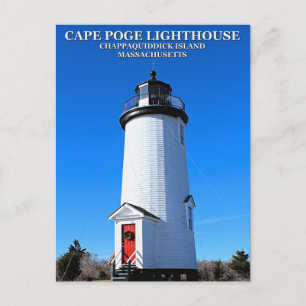 Cape Poge Lighthouse, Massachusetts Postcard Vykort