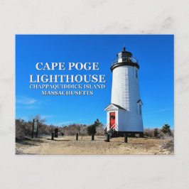 Cape Poge Lighthouse, Massachusetts Postcard Vykort