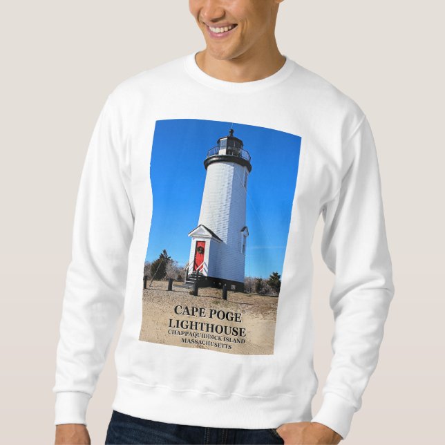 Cape Poge Lighthouse, Massachusetts Sweatshirt (Framsida)