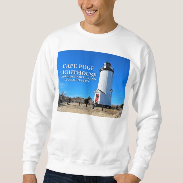 Cape Poge Lighthouse, Massachusetts Sweatshirt (Framsida)