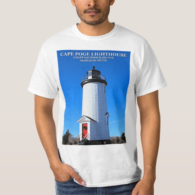 Cape Poge Lighthouse, Massachusetts T-Shirt (Framsida)