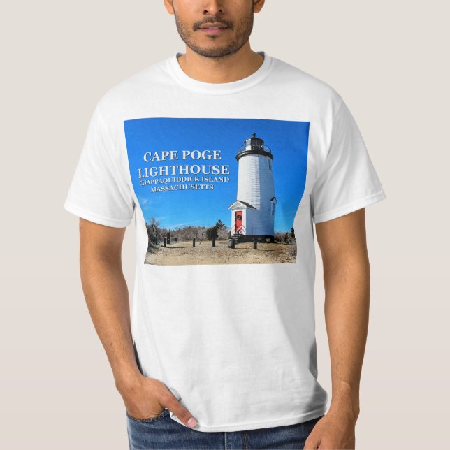 Cape Poge Lighthouse, Massachusetts T-Shirt (Framsida)