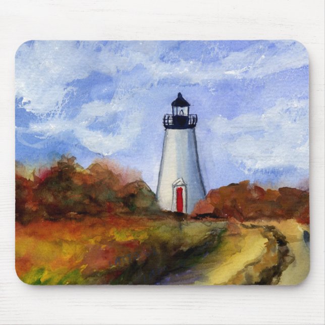 Cape Pogue Lighthouse Mousepad Musmatta (Framsidan)