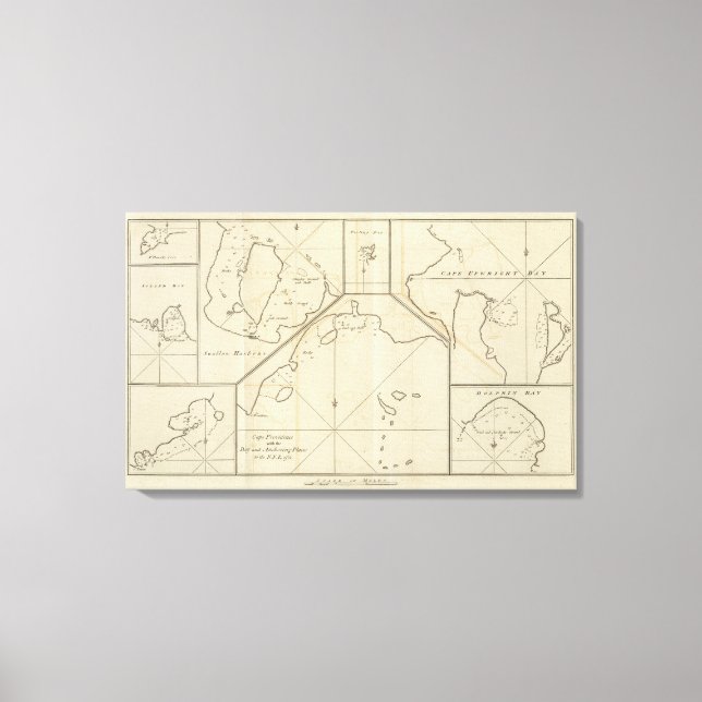 Cape Providence, St. David's Cove, Chile Canvastryck (Framsida)