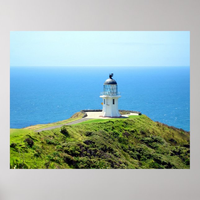 Cape Reinga fyr, Northland, Nya Zeeland Poster (Framsidan)