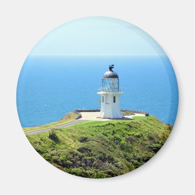Cape Reinga fyr, Nya Zeeland Magnet (Framsidan)