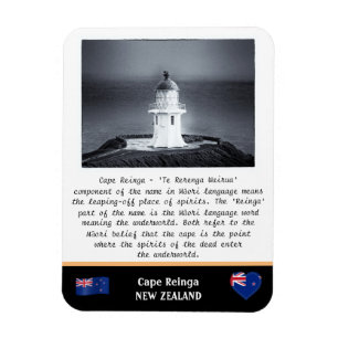 Cape Reinga & Lighthouse - Maori / Nya Zeeland Magnet