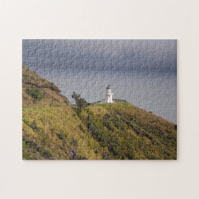 Cape Reinga Lighthouse & New Zealand /Maori Pussel (Horisontell)