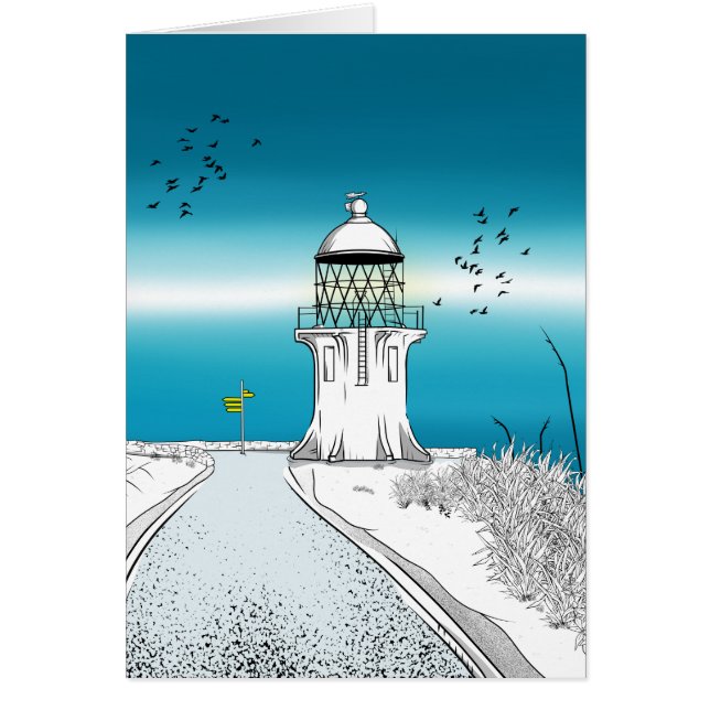 Cape Reinga Lighthouse Nya Zeeland Hälsningskort (Framsidan)