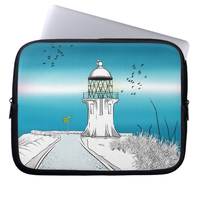 Cape Reinga Lighthouse Nya Zeeland Laptop Fodral (Framsidan)