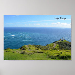 Cape Reinga / Te Rerenga Wairua, Nya Zeeland Poster