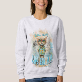 Cape San Blas Florida Beach Cat T Shirt