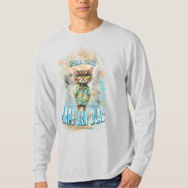 Cape San Blas Florida Beach Cat T Shirt