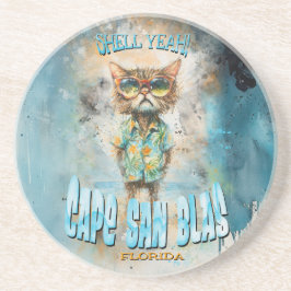 Cape San Blas Florida Beach Cat Underlägg