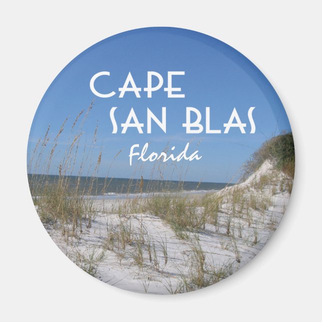 Cape San Blas Florida Beach Dunes Magnet (Framsidan)
